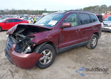 2008 Hyundai Santa Fe Gls z USA, uszkodzony, nr VIN 5NMSG13DX8H223702